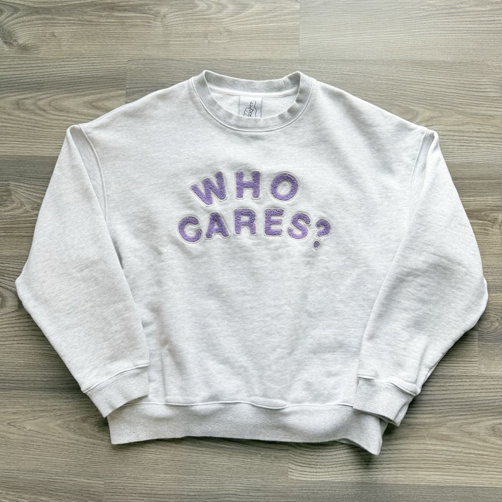 Rex Orange County Sweatshirt Size M Who Cares Tour Merch Pullover Gray